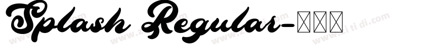 Splash Regular字体转换